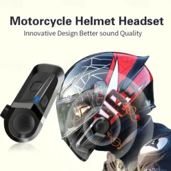 Motorcycle Wireless 5.3 Helmet Headset Earphone Wireless Hands-Free Call Kit Stereo Anti-Interference Music Player Speaker