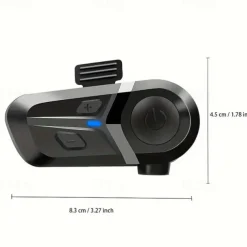 Motorcycle Wireless 5.3 Helmet Headset Earphone Wireless Hands-Free Call Kit Stereo Anti-Interference Music Player Speaker