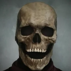 Movable Mask Halloween Props Scary Costume Halloween Mixed Material For Skeleton / Skull Cosplay Halloween Unisex Costume Jewelry Fashion Jewelry