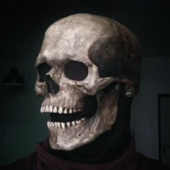 Movable Mask Halloween Props Scary Costume Halloween Mixed Material For Skeleton / Skull Cosplay Halloween Unisex Costume Jewelry Fashion Jewelry