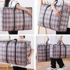 Moving Bag Woven Bag Wholesale Thickened Luggage Packing Bag Super Large Capacity Waterproof Quilt Portable Storage Bag