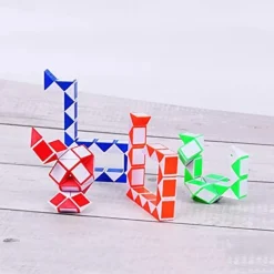 MoYu Fidget Snake Cube Twist Puzzle Magic Snake for Festive, Adults, Teens,Party Favors Stocking Stuffers Goodie Bag Fillers - 3 Pcs