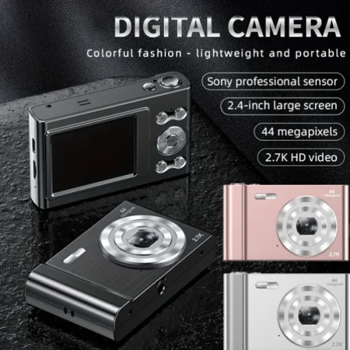 48MP 4K HD Digital Camera 2.4in Screen 16X Zoom Photo Video Photography Cameras Birthday Chirstmas Gift For Kids Children