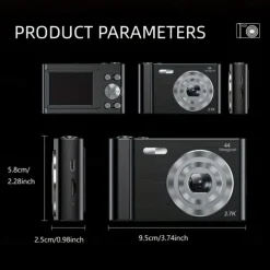 48MP 4K HD Digital Camera 2.4in Screen 16X Zoom Photo Video Photography Cameras Birthday Chirstmas Gift For Kids Children