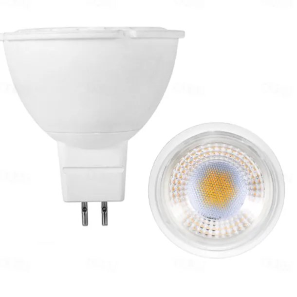 MR16 Gu5.3 Bulb Spotlights 3000K Warm White/6000K White Dimmable 50000 Hour Lifetime 5 Watt MR16 LED Light Bulb 4-Pack