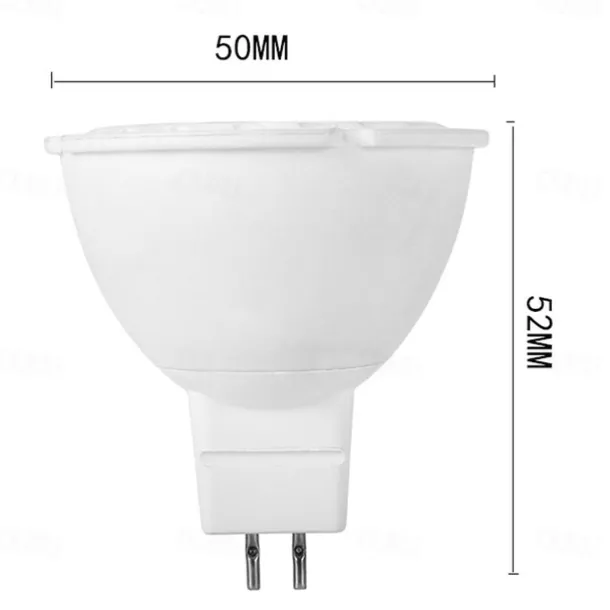 MR16 Gu5.3 Bulb Spotlights 3000K Warm White/6000K White Dimmable 50000 Hour Lifetime 5 Watt MR16 LED Light Bulb 4-Pack