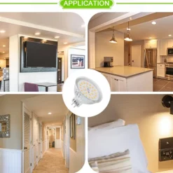 Mr16 LED Bulb 4W 3000K Warm White/6000K White 12V Low Voltage for Track Lights Fiber Optics Desk Lamps Spotlights with Glass Cover 1/10 Pcs