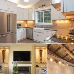 MR16 LED Bulbs GU5.3 Bi-Pin LED Bulbs Base Clear Glass Cover 12V 50W Halogen Equivalent Non-Dimmable 120 Degree Beam Angle 500LM for Landscape Spotlight Track Lights 10 Pcs