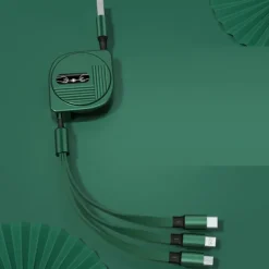 Multi Charging Cable 3.9ft USB A to Lightning / micro / USB C 3 A Fast Charging 3 in 1 Magnetic 540 Rotation For Samsung iPhone Phone Accessory