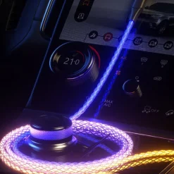 Multi Charging Cable 66W 3.9ft USB A to USB C USB C to USB C 2.1 A Charging Cable Fast Charging High Data Transfer Nylon Braided 3 in 1 Soft Touch For iPad Samsung Xiaomi Phone Accessory