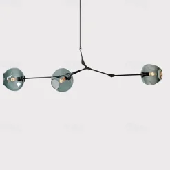 Multi Heads Magic Bean Chandelier Warm White Light Creative Art Modern Living Room Lamp Heteromorphic Nordic Simple Molecular Glass Ball Dining Room AC110V AC220V