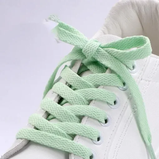 Multicolor Flat Shoelaces – Durable Polyester Fashion Sneaker Laces for Sports, Casual, and Running Shoes – Unisex Shoe Accessories for Adults and Kids