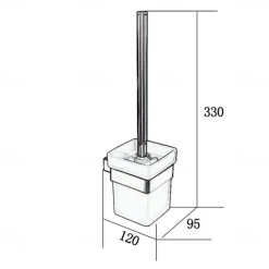 Multifunction Bathroom Accessory Set Include Towel Bar Toilet Brush Holder Robe Hook and Toilet Paper Holder Wall Mounted Stainless Steel Silvery 4pcs