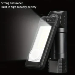 Multifunction Flashlight Headlamp USB Rechargeable Tail Light with Magnetic Adsorption Function Multi-mode Lighting Repair Light for Camping, Traveling and Indoor Outdoor Use