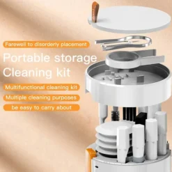 Multi-Functional Cleaner Tool 20 In 1 Electronic Cleaner Kit for iPad/iPhone/Computer/Airpods Charging Box/Laptop/Tablets/Headphones/Camera/Earbuds/Keyboard with Storage Box