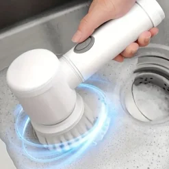 Multifunctional Handheld Radio Electric Cleaning Brush Kitchen Dishwashing Brush Bathroom Sink Tile Electric Cleaning Brush