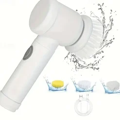 Multifunctional Handheld Radio Electric Cleaning Brush Kitchen Dishwashing Brush Bathroom Sink Tile Electric Cleaning Brush