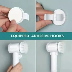 Multifunctional Handheld Radio Electric Cleaning Brush Kitchen Dishwashing Brush Bathroom Sink Tile Electric Cleaning Brush