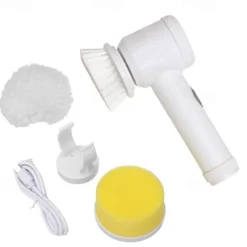 Multifunctional Handheld Radio Electric Cleaning Brush Kitchen Dishwashing Brush Bathroom Sink Tile Electric Cleaning Brush