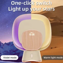 Multifunctional Mosquito Trap Lamp – Anti-Mosquito Device with Clock and Purple Light, Wireless Powered by Mobile Phone