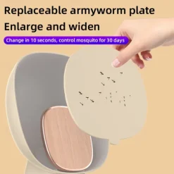 Multifunctional Mosquito Trap Lamp – Anti-Mosquito Device with Clock and Purple Light, Wireless Powered by Mobile Phone