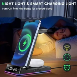 Multifunctional Portable Desktop 5-in-1 Wireless Charger Foldable Vertical Fast Charge