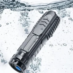 Multifunctional Rechargeable Flashlight, 2023 New Charger and Flashlight 2 in 1 LED Flashlights, 450M Long Lighting Range Tactical Flashlight 3 Modes, IPX7 Waterproof Mini Portable Flashlight