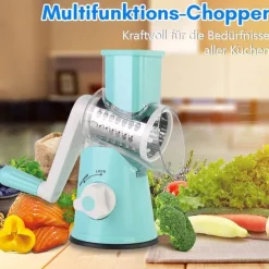 Multi-Functional Vegetable Cutter, Twister, Vegetable Cutter, Shredded And Sliced Hand-Cranked Kitchen Gadgets
