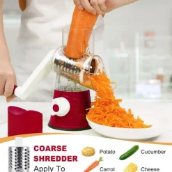 Multi-Functional Vegetable Cutter, Twister, Vegetable Cutter, Shredded And Sliced Hand-Cranked Kitchen Gadgets