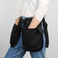 Multi-pocket Apron Multi-purpose Outdoor Latest Work and Running Large Capacity Foreign Style Zipper Multi-pocket Waist Bag