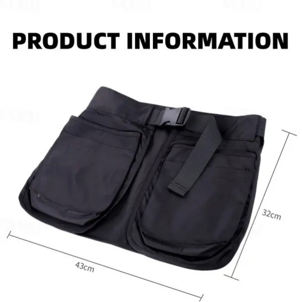 Multi-pocket Apron Multi-purpose Outdoor Latest Work and Running Large Capacity Foreign Style Zipper Multi-pocket Waist Bag