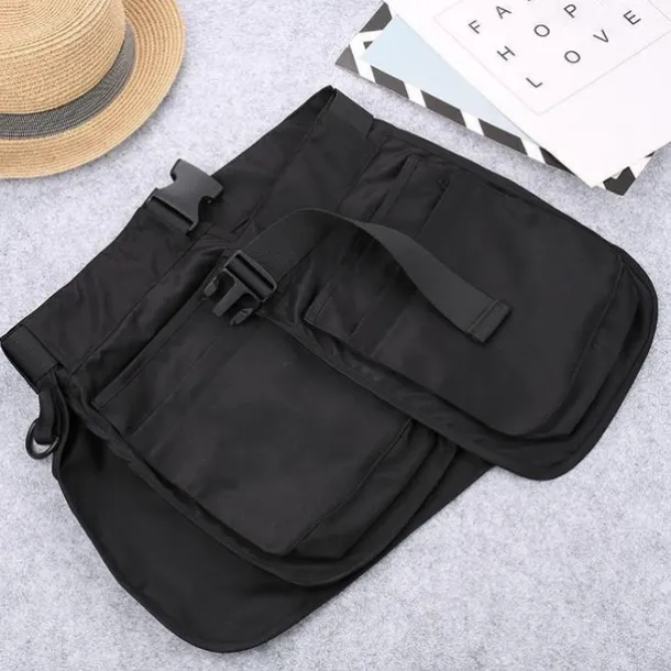 Multi-pocket Apron Multi-purpose Outdoor Latest Work and Running Large Capacity Foreign Style Zipper Multi-pocket Waist Bag