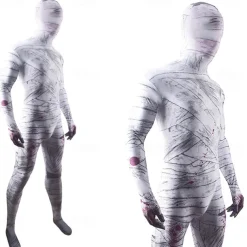 Mummy Halloween Cosplay Costume Masquerade Adults' Men's Women's Carnival Masquerade Party Halloween Masquerade Easy Halloween Costumes Dress Up