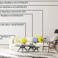 Mural Wallpaper Wall Sticker Covering Print Peel and Stick Removable Tropical Palm Leaf Canvas Home Décor