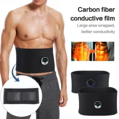 Muscle Stimulation Belt Electric ABS Stimulator Trainer EMS Abdominal Exerciser Toning Belts Fitness Training Gym Workout