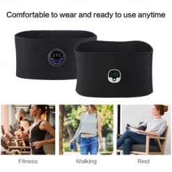 Muscle Stimulation Belt Electric ABS Stimulator Trainer EMS Abdominal Exerciser Toning Belts Fitness Training Gym Workout