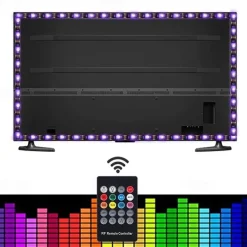 Music Control LED Light Strip 1M 2M 3M 4M 5M 5050 RGB SMD 30 LEDs Per Meters Tiktok LED Strip Lights with IR 24 Key Controller USB Port DC5V