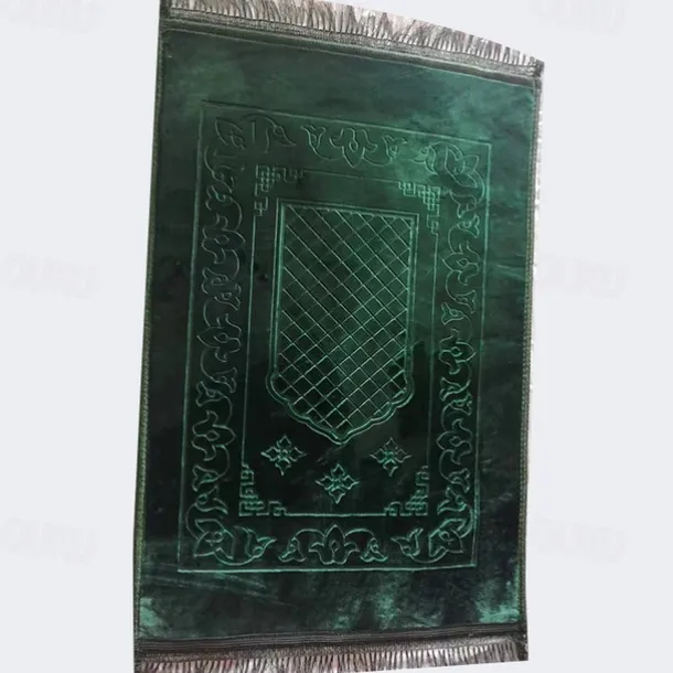 Muslim Prayer Rug Thick, Islamic, Soft Velvet Mat Ramadan Eid Gift, for Women Man Kids Meditation Turkish African, Soft Luxury Great for Knees and Forehead