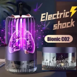 Mute Mosquito Killer Lamp – USB Rechargeable Electric Fly Trap Zapper, Radiation-Free Insect Repellent for Bedroom and Outdoor