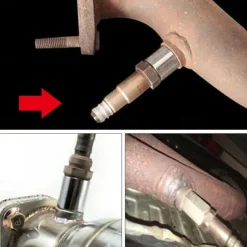 M18x1.5 Oxygen Sensor Thread Adapter Stainless Steel Universal Mini Catalyst Converter Emulator Extension Spacer