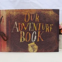 My Our Adventure Book Pixar Up Handmade DIY Family Scrapbook , Wedding Photo Album, Retro Album, Anniversary Scrapbook , Wonderful Gift for Thanks Giving Christmas 11.6x7.5 Inches
