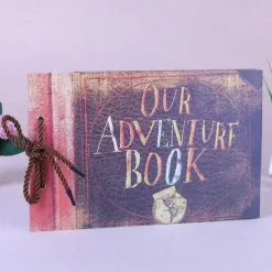 My Our Adventure Book Pixar Up Handmade DIY Family Scrapbook , Wedding Photo Album, Retro Album, Anniversary Scrapbook , Wonderful Gift for Thanks Giving Christmas 11.6x7.5 Inches