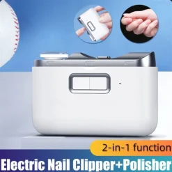 Nail Clipper Electric Fingernail Cutter Auxiliary Lighting Debris Storage Nails Scrapers Home Elderly Children Travel