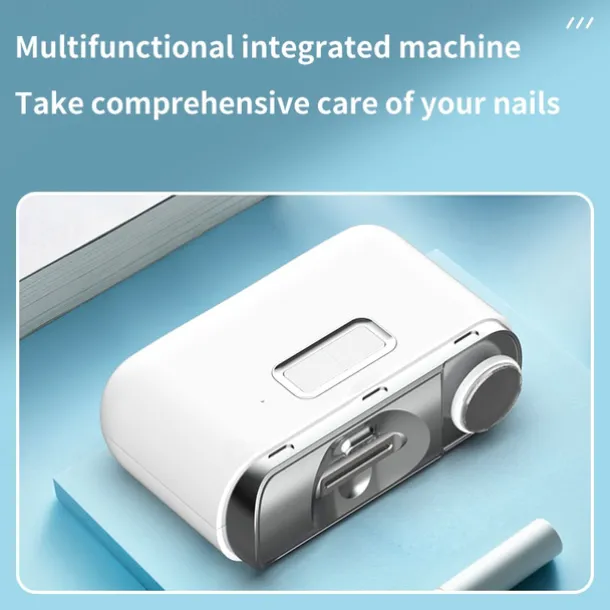 Nail Clipper Electric Fingernail Cutter Auxiliary Lighting Debris Storage Nails Scrapers Home Elderly Children Travel