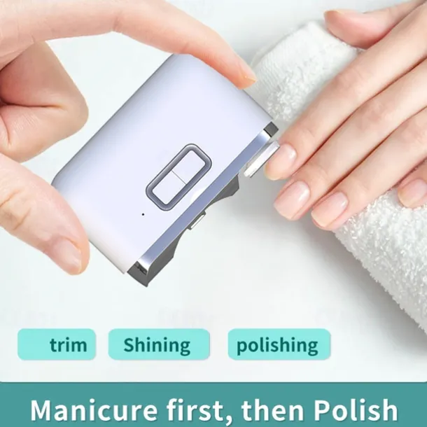 Nail Clipper Electric Fingernail Cutter Auxiliary Lighting Debris Storage Nails Scrapers Home Elderly Children Travel
