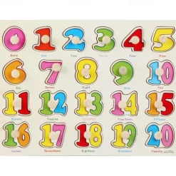 Nail Grasping Board Puzzle Children'S Montessori Early Education Wooden Toys Alphanumeric Fruit Shape Cognitive Jigsaw Puzzle