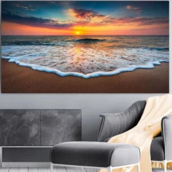 Natural Modern Seascape Wall Pictures Landscape Beach Sea Ocean Canvas Painting Wall Art Posters for Living Room Decor Cuadros