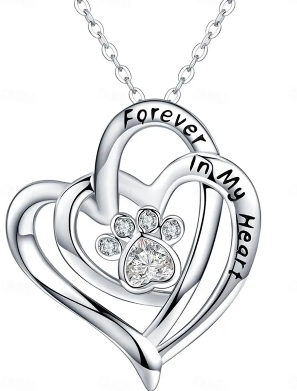 Necklace Chrome Women's Fashion Cute Classic Heart Lovely Heart Shape Necklace For Daily Valentine's Day