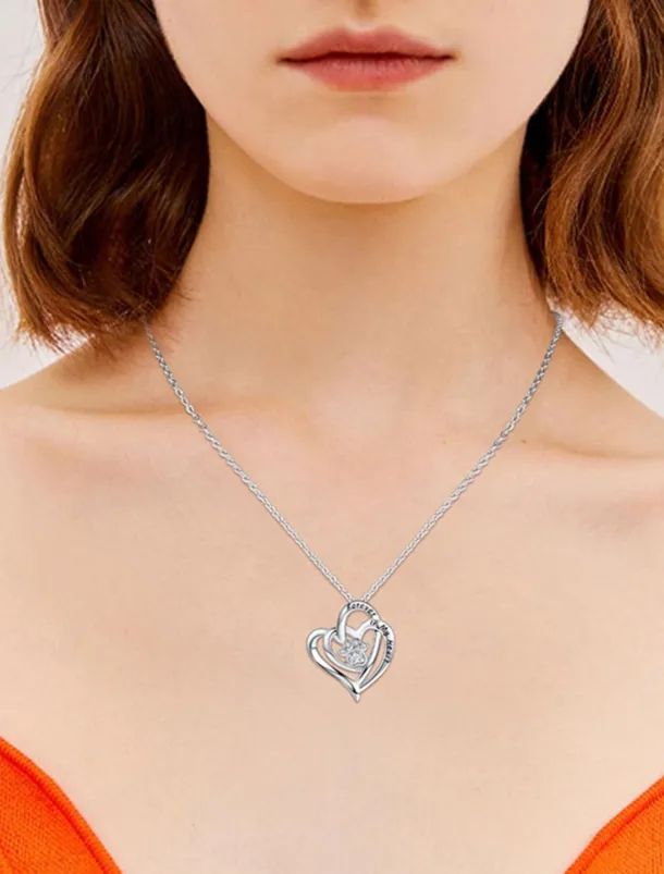 Necklace Chrome Women's Fashion Cute Classic Heart Lovely Heart Shape Necklace For Daily Valentine's Day