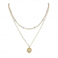 Necklace Chrome Women's Simple Sweet Classic Necklace For Party Birthday Daily